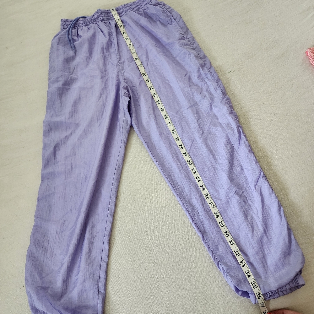 Vintage lavender windbreaker pants petite medium - Picture 6 of 10